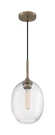Nuvo Aria 1 Light Small Pendant Fixture Burnished Brass Finish With C. Fixed Price $123.99.