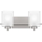 Brushed Nickel Two Light Bath From The Kolt Collection. Fixed Price $249.99.