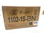 Z-lite Orion 1-LIGHT Brushed Nickel Wall Sconce With Opal Etched Glass Shade. Fixed Price $69.99.