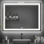 48 X 36 Led Bathroom Mirror, Wall Vanity Colors Touch Anti-fog. Fixed Price $139.99.