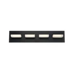 Eurofase Olson 4-LIGHT Led Bathbar, Black/frosted 28021-024. Fixed Price $292.00.