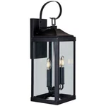 Aa Warehousing 2-LIGHT Outdoor Wall Lantern Matte Black Finish Medium. Fixed Price $154.99.