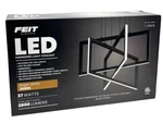 Feit Electric Led Hanging Light Pendant 3-RECTANGLE Chandelier 37W 2800 Lumens. Fixed Price $98.90.