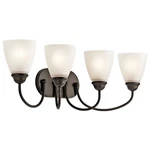 Jolie - 4 Light Bath Vanity Approved For Damp Locations With Transitional. Fixed Price $169.95.