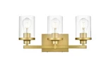 Elegant Lighting LD7316W18 Thane 18"W Vanity - Brass. Fixed Price $154.00.