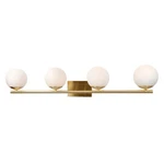 Forte Lighting Farrell 41" Bath Vanity, Gold/satin Opal 5745-04-12. Fixed Price $194.37.