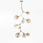 Stilnovo Steno Light Chandelier LM7309PGOLD As Is..no Shades $2334. Fixed Price $399.00.