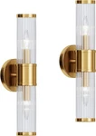 Elegant Gold Wall Sconces Set Of 2 - Chic Vanity Lights For Home Decor. Fixed Price $166.99.