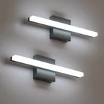 Combuh 2 Packled Bathroom Vanity Light Bar 16 Inch 9W Black IP44 Over Mirror .... Fixed Price $75.54.