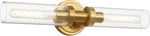 Brushed Gold Bathroom Vanity Fixture, 2-LIGHT Modern Wall Sconce Lighti.... Fixed Price $38.00.