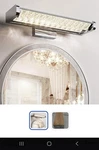 (2) Jackyled Bathroom Fixtures, Chrome Crystal Glass Vanity Lights.. Fixed Price $48.99.