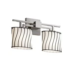 Justice Design WGL-8702-30-SWOP-NCKL Light Nickel Bathroom *read*. Fixed Price $69.99.