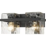 Z-lite 1938-2V-MB Bennington Light 14.25 Inch Matte Black Vanity Wall. Fixed Price $220.00.