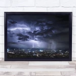 Lighting Weather Clouds Sky Atmosphere Cloudy Thunder Storm Wall Art Print. Fixed Price $35.10.
