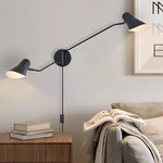 Stylish 2-LIGHT Swing Arm Wall Sconces With Plug-in Design For Any Room. Fixed Price $199.99.