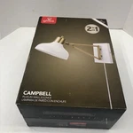 Wall Sconce Light Globe Electric Campbell White & Brass Swing Arm 51797 - New!. Fixed Price $52.48.