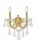 French Pendant Crystal Gold Vanity Bathroom Light Wall Sconce Fixture 12". Fixed Price $224.97.