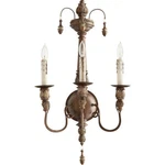 Quorum Salento 3-LIGHT 14" X 26.5" Vintage Copper Wall Sconce 5506-3-39. Fixed Price $140.00.