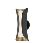 Mitzi Josie Light 14" Tall Gold Leaf/black Bathroom Sconce H315102-GL/BK. Fixed Price $200.00.
