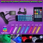 4PCS 36 Led Car Interior Atmosphere Neon Lights Strip Music Control + Ir Remote. Fixed Price $13.99.