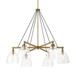 Minka Lavery 5716 Sommersby Light 36"W Chandelier - Legacy Brass / Matte Black. Fixed Price $884.00.