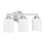 Craftmade Bolden Light Vanity, Brushed Polished Nickel/frosted 50503-BNK-WG. Fixed Price $90.00.