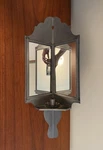 Glass Mirror Wall Corner Candle Sconce Reflector By American Period Lighting. Fixed Price $248.00.