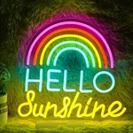 Hello Sunshine Neon Sign Led Lights For Wall Decor Sunshi.... Fixed Price $51.13.