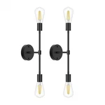Fadimikoo 2-LIGHT Black Bathroom Fixtures, Modern Wall Sconces Lighting.... Fixed Price $43.19.