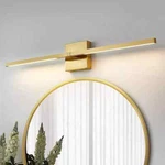 Gold Bathroom Vanity Fixtures 30 Inch Rotatable Modern Led Lights. Fixed Price $47.99.