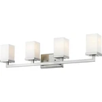 Z-lite 1900-4V Tidal Light 33.25 Inch Brushed Nickel Vanity Wall. Fixed Price $240.00.