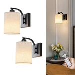 Powfloven Black Rechargeable Battery Operated Wall Sconces Set Of 2 With Remo.... Fixed Price $80.84.