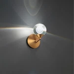 Double Bubble Wall Sconce Light 6IN., Aged Brass WS-82006-AB. Fixed Price $349.00.