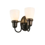 Meyda Lighting 2 10" Revival Goblet Wall Sconce, Craftsman Brown - 188456. Fixed Price $493.95.