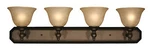 Burnt Antique Copper With Ivory Glass 4 Light Bath Vanity Wall $360. Fixed Price $86.39.