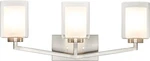Xinbei Lighting Brushed Nickel Bathroom Vanity Light, Modern 3-LIGHT. Fixed Price $100.00.