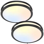 2-PACK 36W Led Ceiling Lights Black 13INCH Flush Mount 3600LM Dimmable. Fixed Price $90.91.