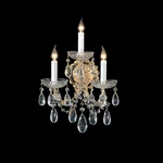 Crystorama 4403-GD-CL-MWP Maria Theresa 3-LIGHT Hand Cut Crystal Sconce. Fixed Price $294.00.