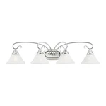 Livex Lighting 6104 Chrome Coronado 4-LIGHT Bathroom Vanity. Fixed Price $257.96.