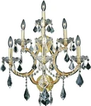 Luxurious Maria Theresa Gold Crystal Wall Sconce. Fixed Price $795.00.