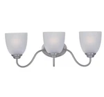 Maxim 10073FTSN Stefan 21.5" 3-LIGHT Frosted Glass Bath Vanity Satin Nickel. Fixed Price $64.00.