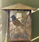 Meyda Lighting 37386 Seneca Song Bird Wall Sconce 9" Outdoor. Fixed Price $289.00.