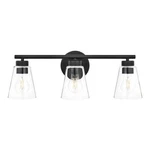 Hampton Bay Eastburn 22 In. 3-LIGHT Matte Black Vanity. Fixed Price $49.00.