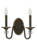 Hinkley Lighting 4952 Double Wall Sconce - Bronze. Fixed Price $219.00.