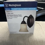 Westinghouse 62238 Trinity Ii One-light Interior Wall Fixture, Oil Rubbed Bronze. Fixed Price $26.99.