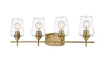 Z-lite 473-4V Brass Joliet 4-LIGHT 30"W Bathroom Vanity. Fixed Price $173.40.