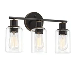 Pia Ricco Bathroom Vanity Fixtures, 3-LIGHT Wall Lights With C.... Fixed Price $58.62.