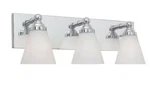Designers Fountain Hudson 21.75 In. 3-LIGHT Chrome Transitional Vanity. Fixed Price $44.99.