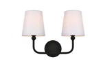 Elegant Lighting LD7322W16 Senna 16"W Vanity - Black. Fixed Price $106.00.