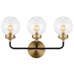 Caleb 3-LIGHT 22 In. Brass/black Wall Sconce Vanity By Jonathan. Fixed Price $84.45.